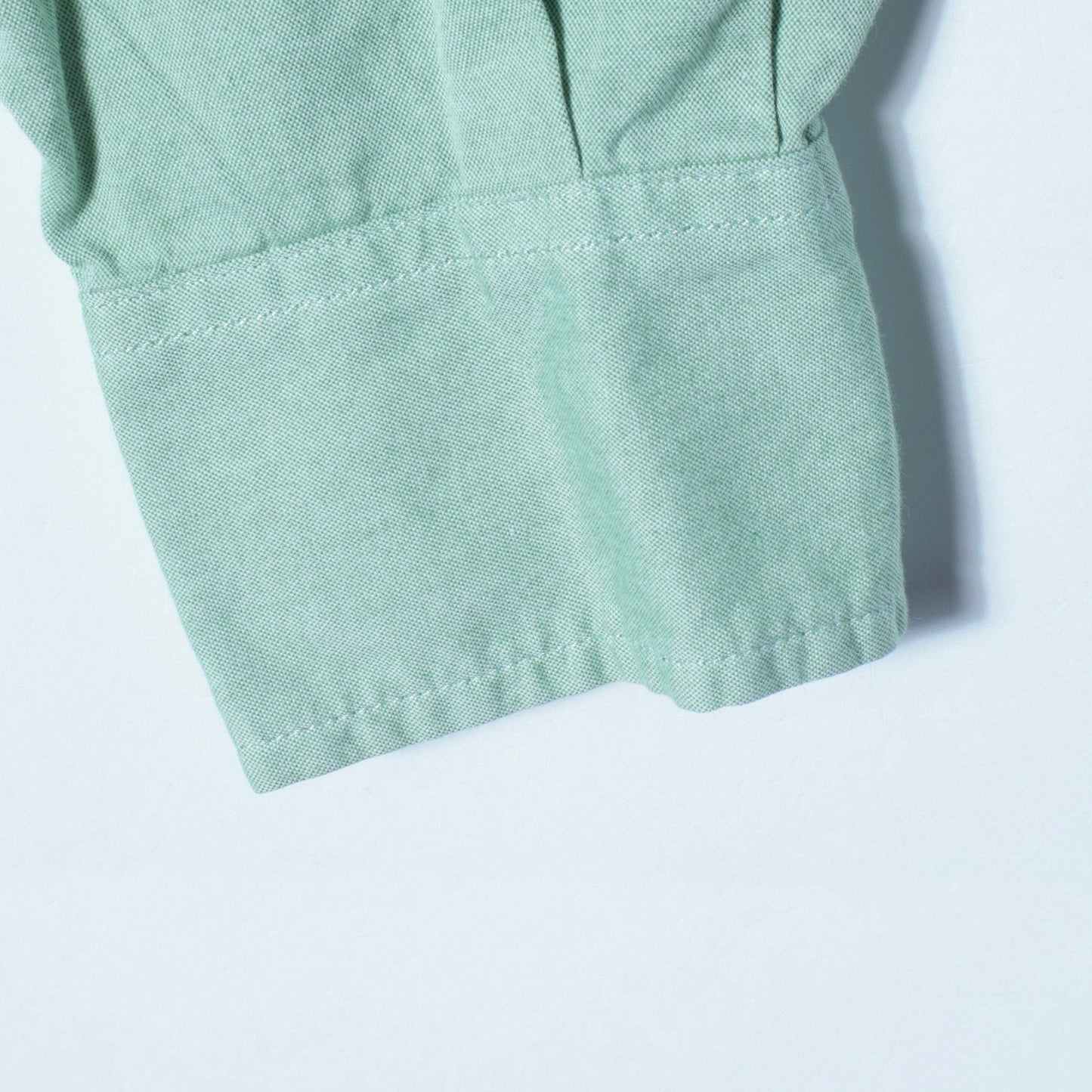〈洗濯機可能〉ピン オックス 刺繍 クロップド シャツ