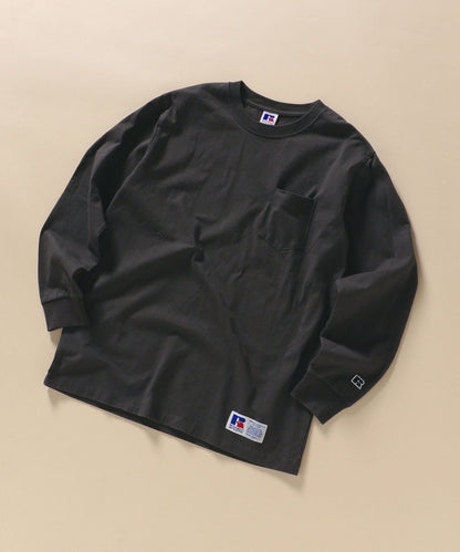【SHIPS別注】RUSSELL ATHLETIC: ユーズド加工 ロンT 20FW
