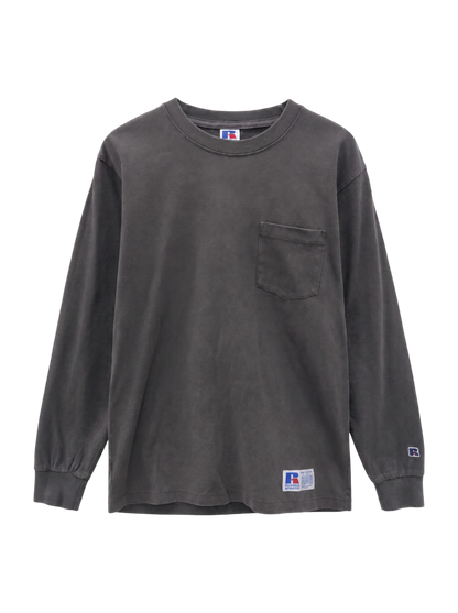 【SHIPS別注】RUSSELL ATHLETIC: ユーズド加工 ロンT 20FW