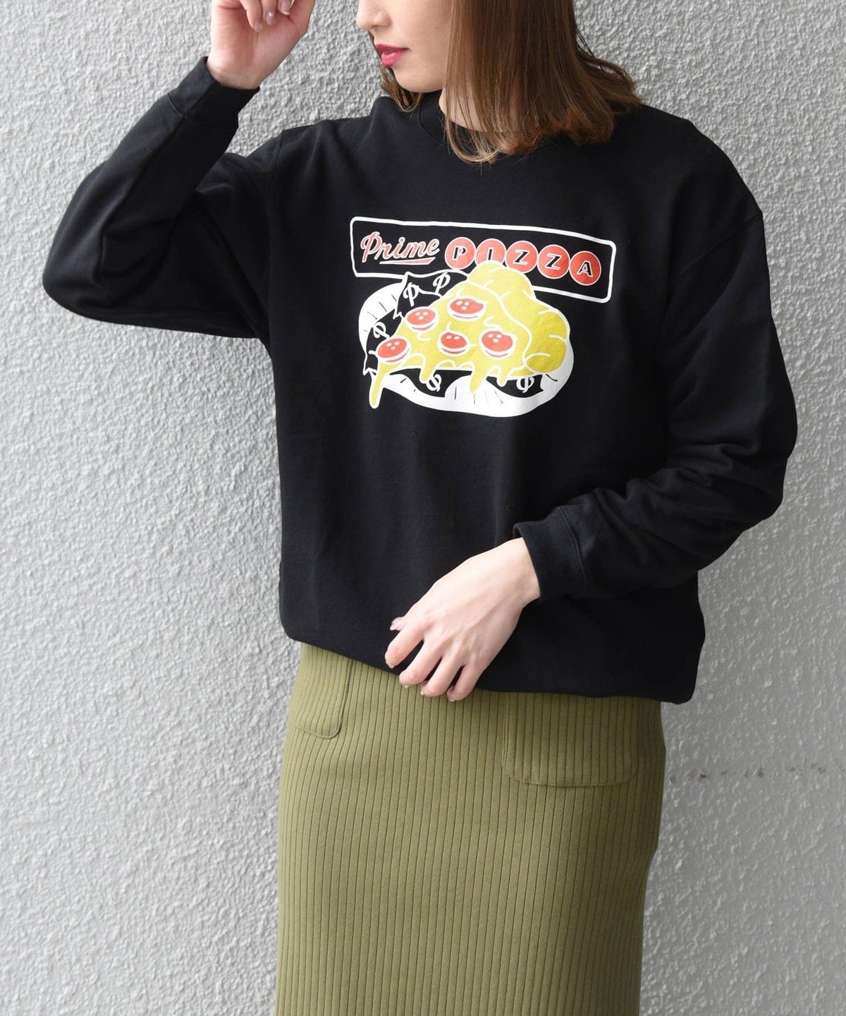 【SHIPS any別注】LA FAST FOOD: フードプリント スウェット
