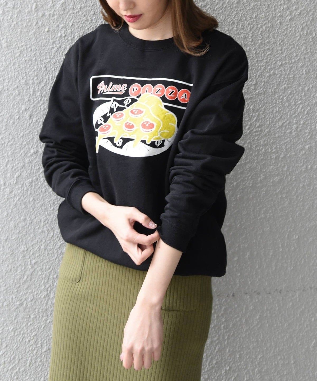 【SHIPS any別注】LA FAST FOOD: フードプリント スウェット
