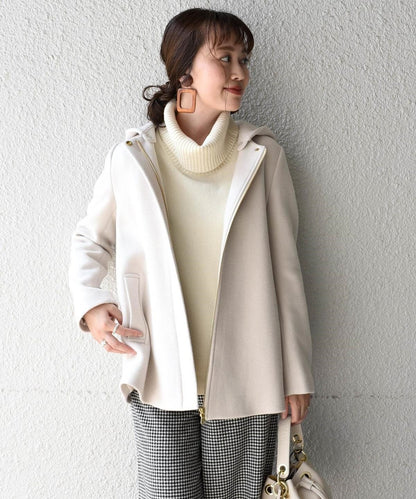 Khaju:ノーカラーミディ2WAYコート19FW