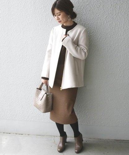 Khaju:ノーカラーミディ2WAYコート19FW