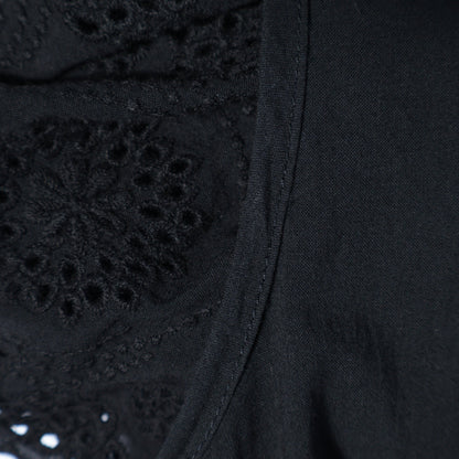 〈手洗い可能〉オリジナルレース刺繍フリルブラウス