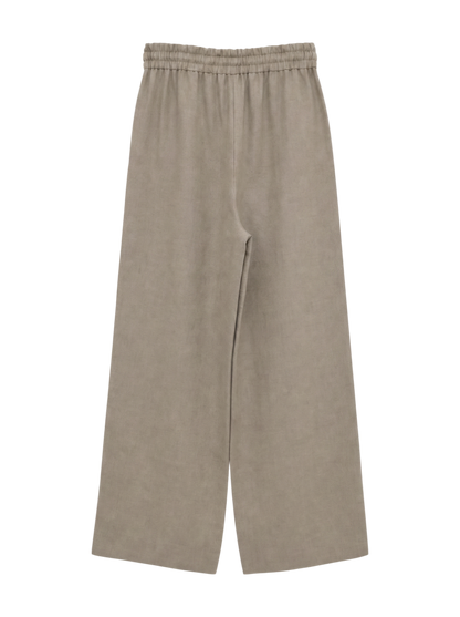 〈手洗い可能〉トリアセテート ドロスト イージー パンツ