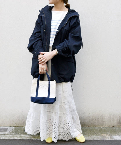 SHIPS any:〈ウォッシャブル〉フーディー ドロスト デザイン ブルゾン