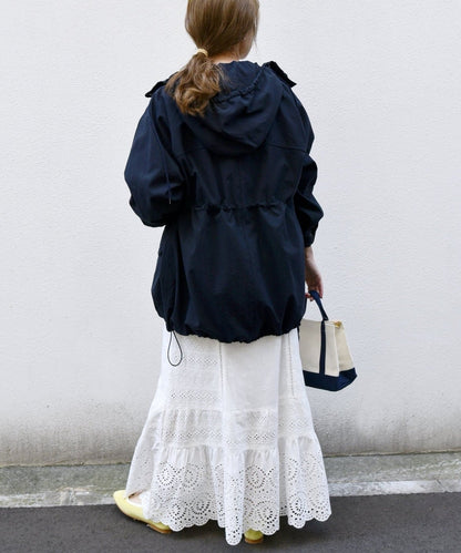 SHIPS any:〈ウォッシャブル〉フーディー ドロスト デザイン ブルゾン